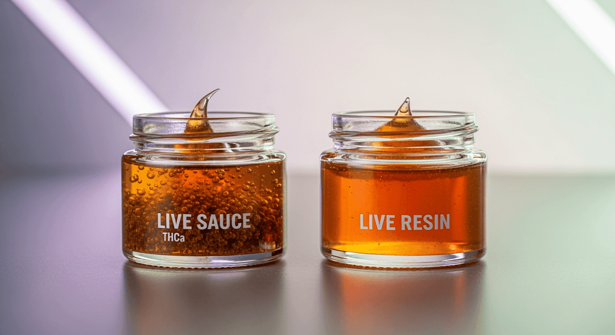 Live Sauce vs Live Resin: Vad är skillnaden och vilken är bäst för dig?
