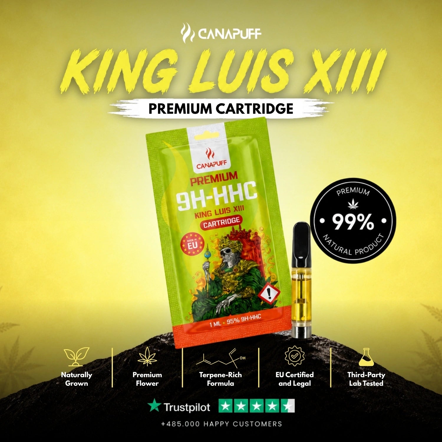 9H-HHC Cartridge King Luis XIII 95%