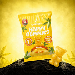Bustina Canapuff CBD Gummies Mango, 450mg per gummy