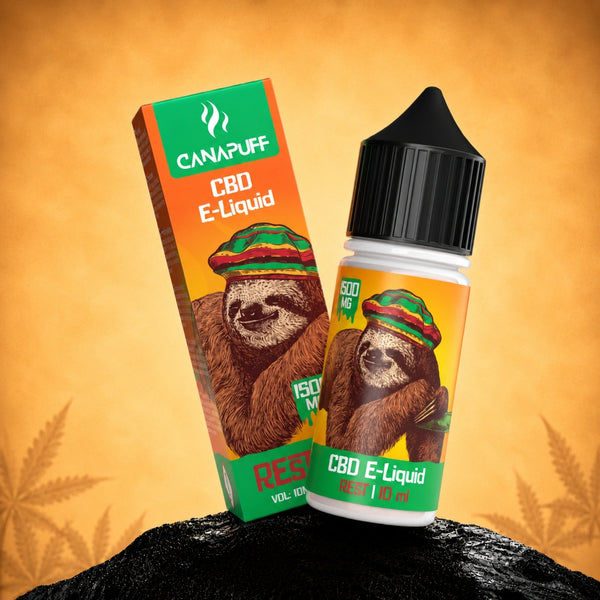 Canapuff CBD E-Liquid Rest 1500 mg, 10 ml Vape-Flasche
