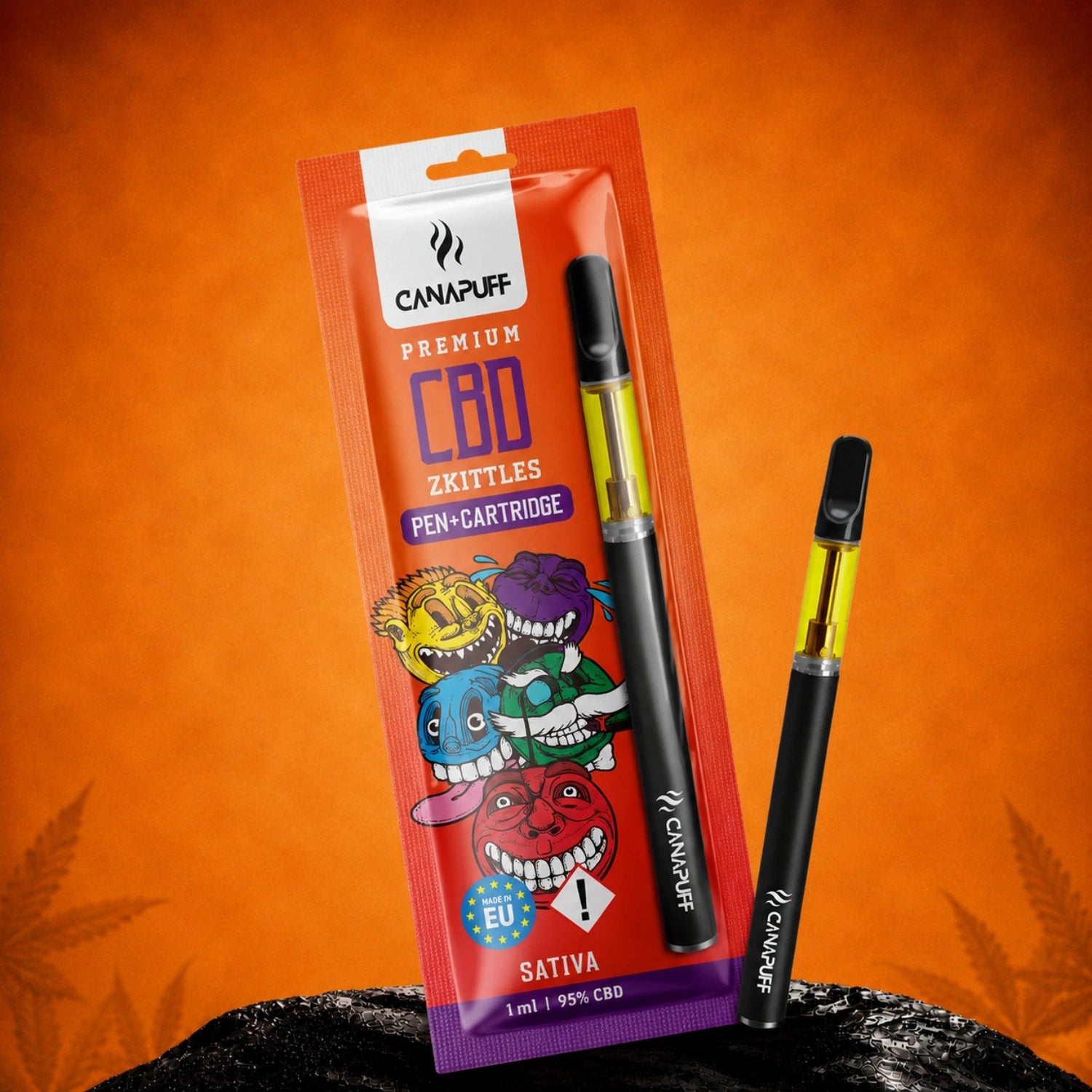 Canapuff CBD Zkittles Pen+Cartridge 95%, 1 ml