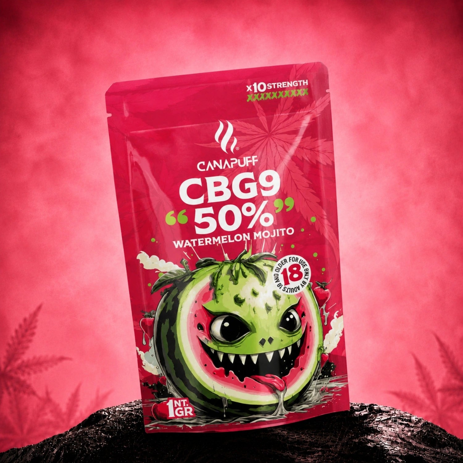 Canapuff CBG9 Flowers Watermelon Mojito 50% pouch