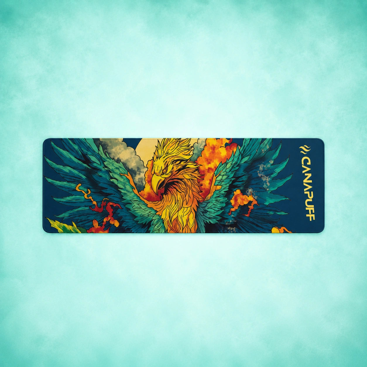 Canapuff Mouse Pad Extreme Phoenix with colorful phoenix artwork