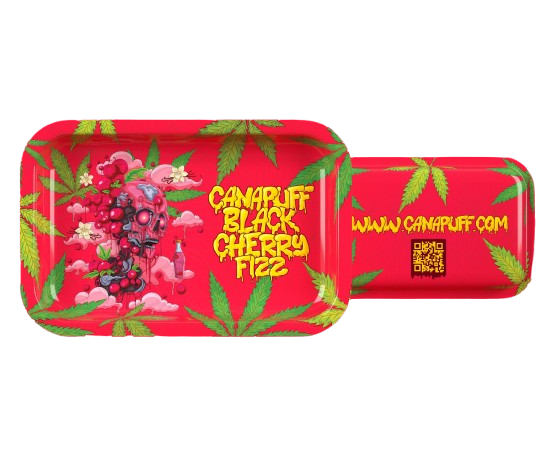 Canapuff Black Cherry Fizz rolling tray large