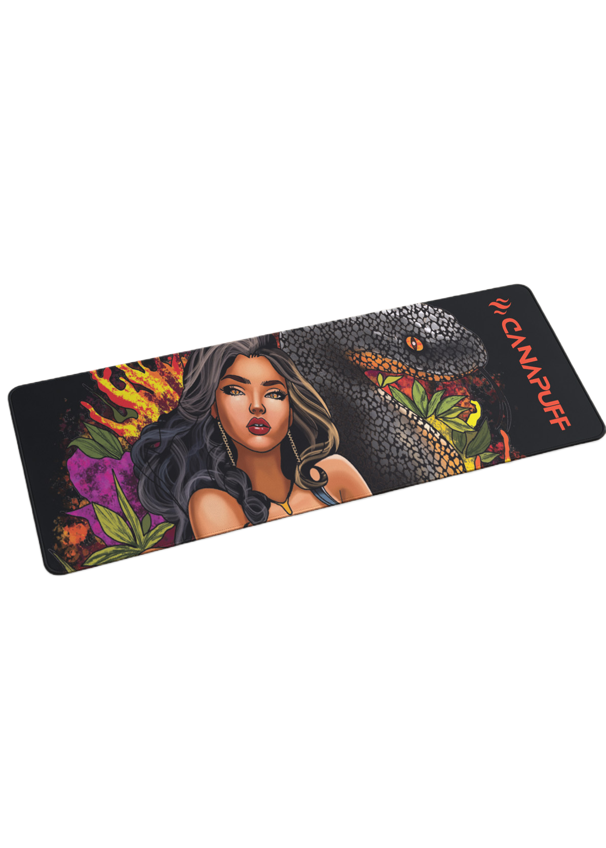 Canapuff Black Mamba mouse pad with illustrated design