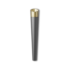 Vessel Cone Gunmetal pre-roll holder with gold-tone top