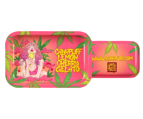 Canapuff Lemon Cherry Gelato extra large rolling tray