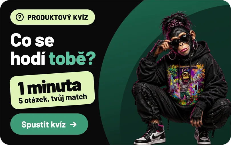 Produktový kvíz: Co se hodí tobě? 1 minuta, 5 otázek, tvůj match. Spustit kvíz