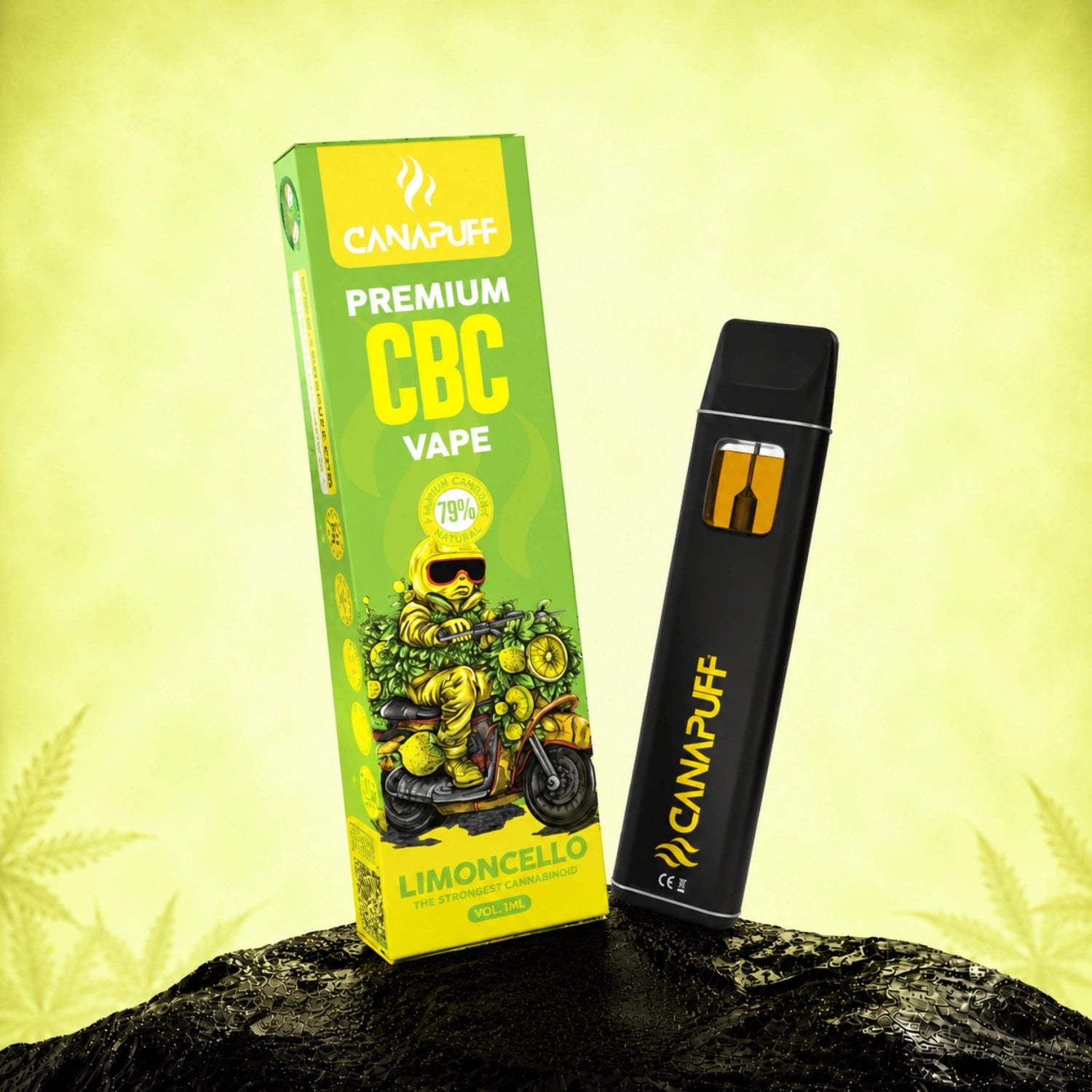 Canapuff CBC Vape Limoncello 79% 1 ml disposable pen