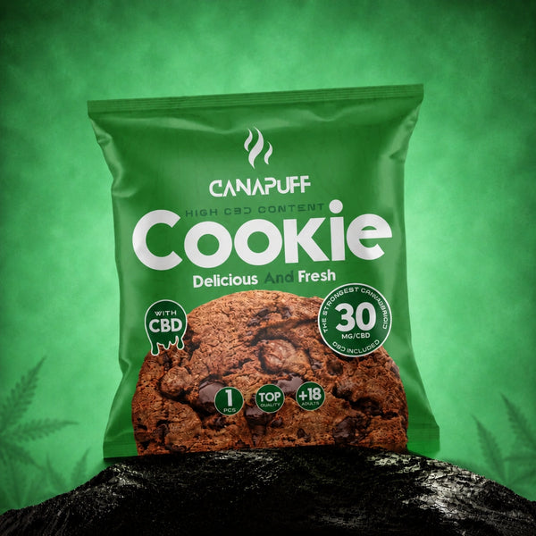 Canapuff CBD Cookie, 30 мг CBD, 1 штука