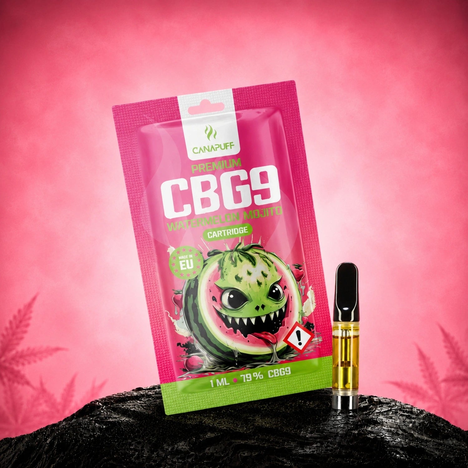 Canapuff CBG9 Watermelon Mojito cartridge, 79%, 1 ml