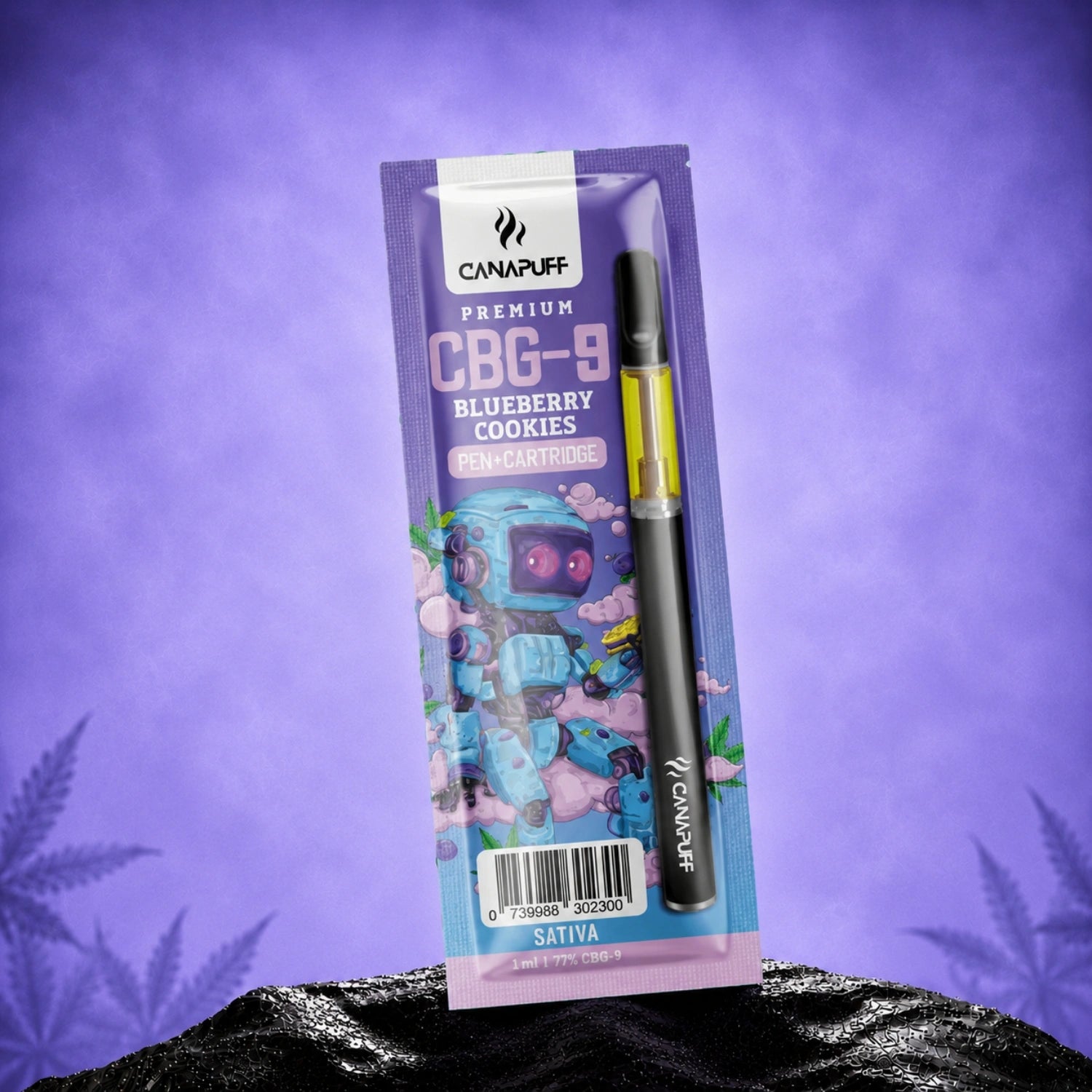 Canapuff CBG-9 Blueberry Cookies pen cartridge 79%, 1 ml