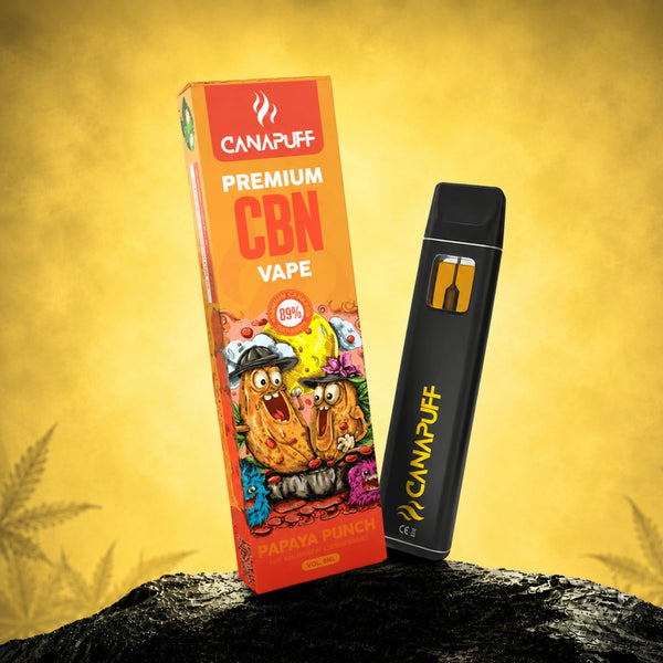 Canapuff CBN Vape Papaya Punch 89% 1ml jednokratni pen
