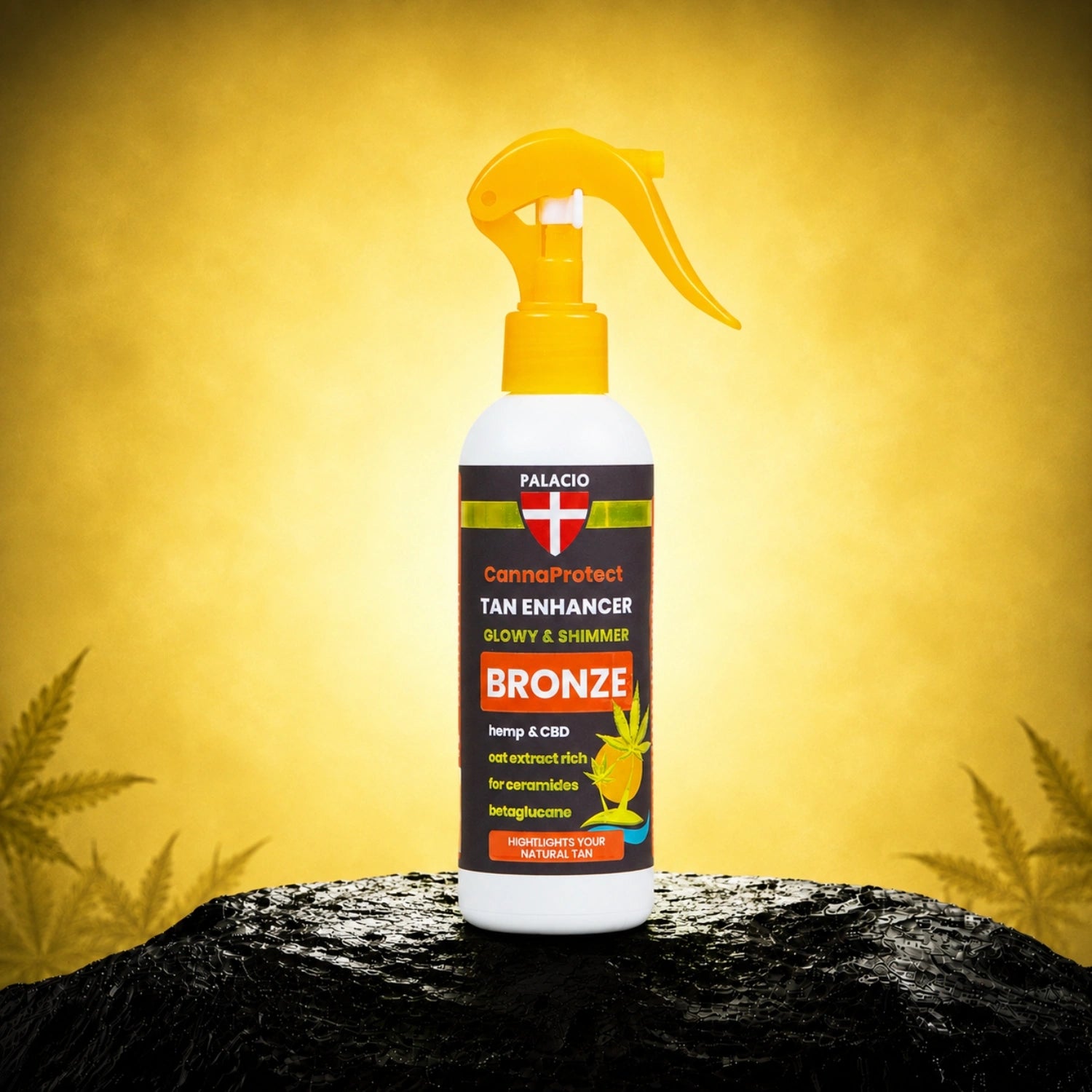CannaProtect - Body lotion to promote bronze tanning with hemp, 200ml - Palacio