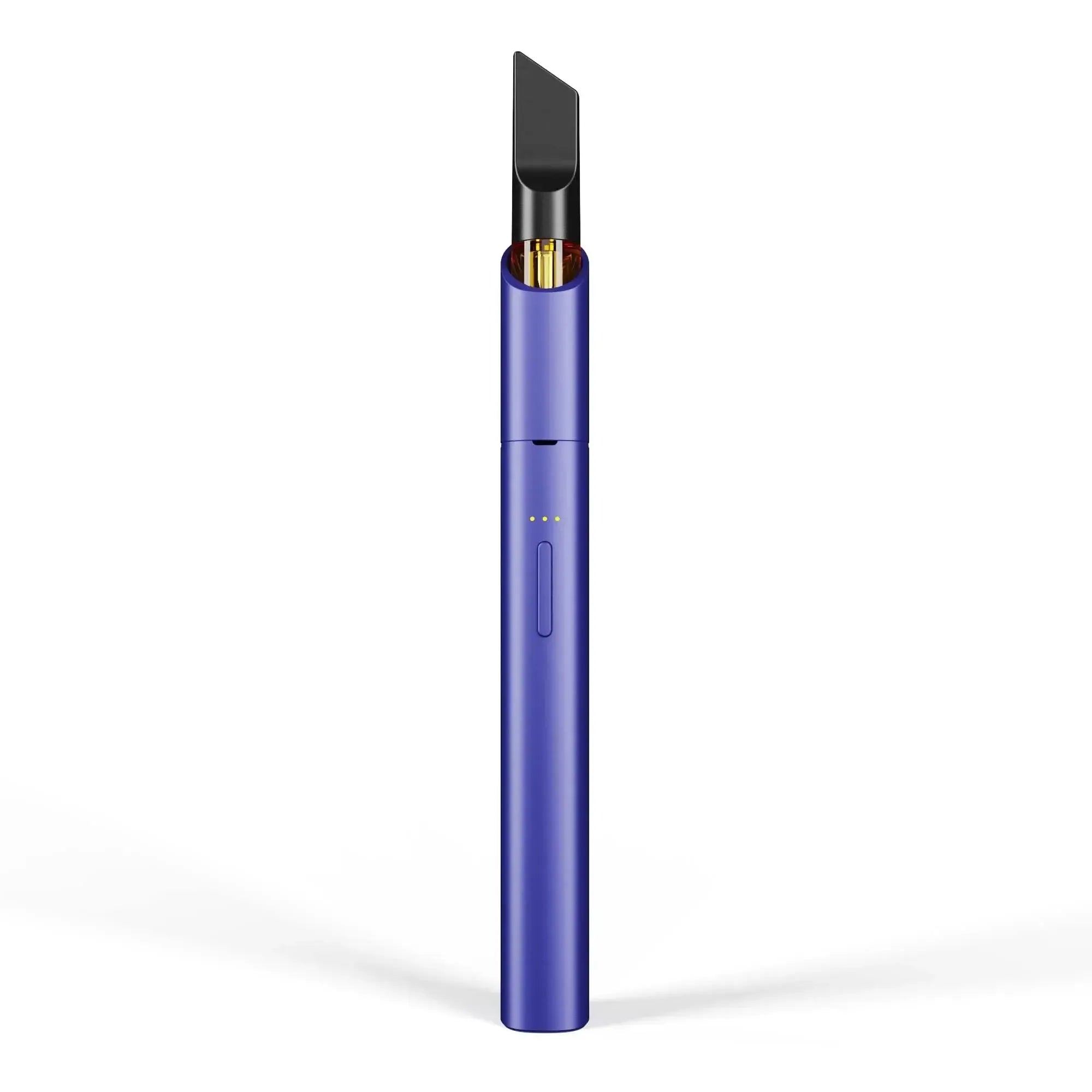 Vessel Vista Edge vape pen in Very Peri with black mouthpiece and gold accents