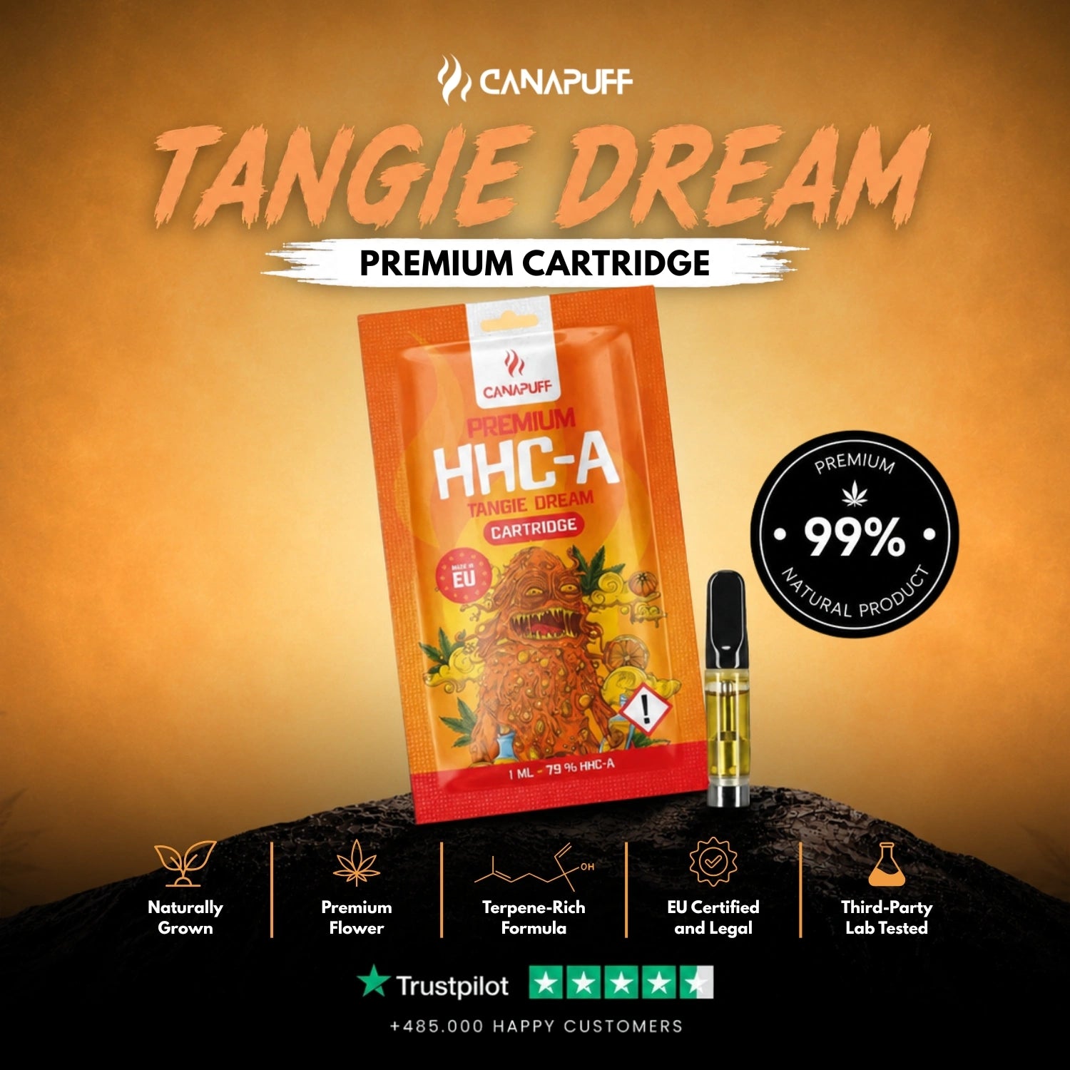 HHC-A Cartridge Tangie Dream 79%