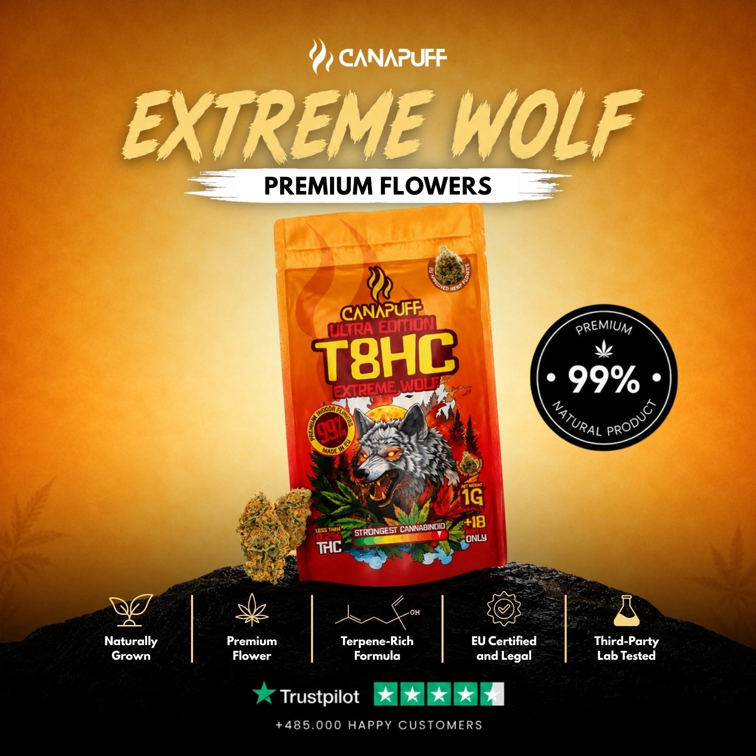 T8HC Flowers Extreme Wolf 99%