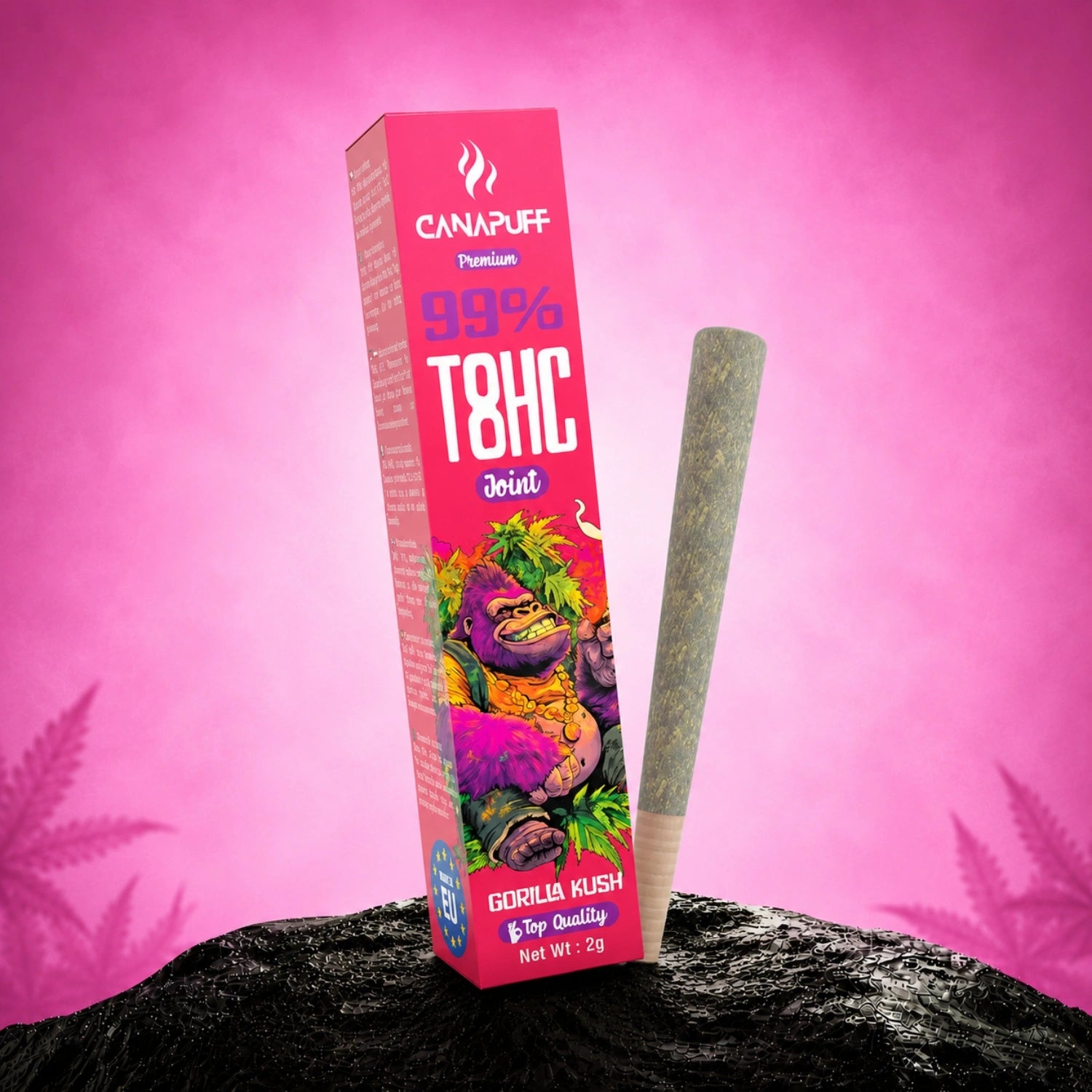 Canapuff T8HC Joint Gorilla Kush 99% 2g