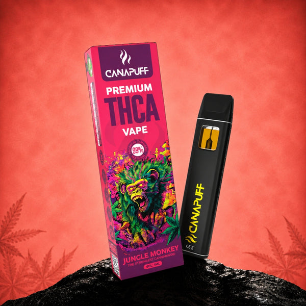 Canapuff THCA Vape Jungle Monkey 99% 1ml писалка за еднократна употреба