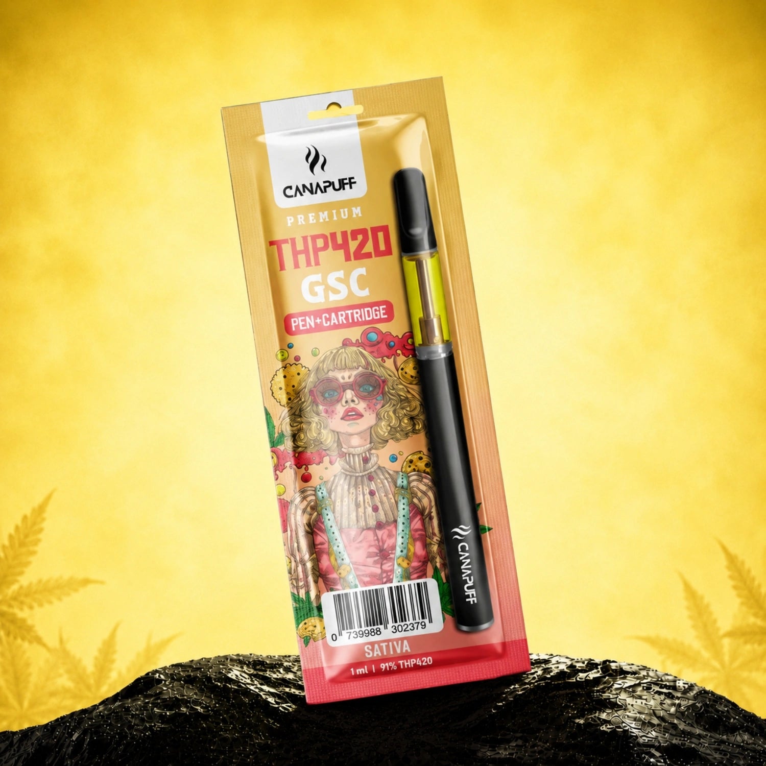 Canapuff THP420 GSC pen and cartridge, 1 ml, 79% strength