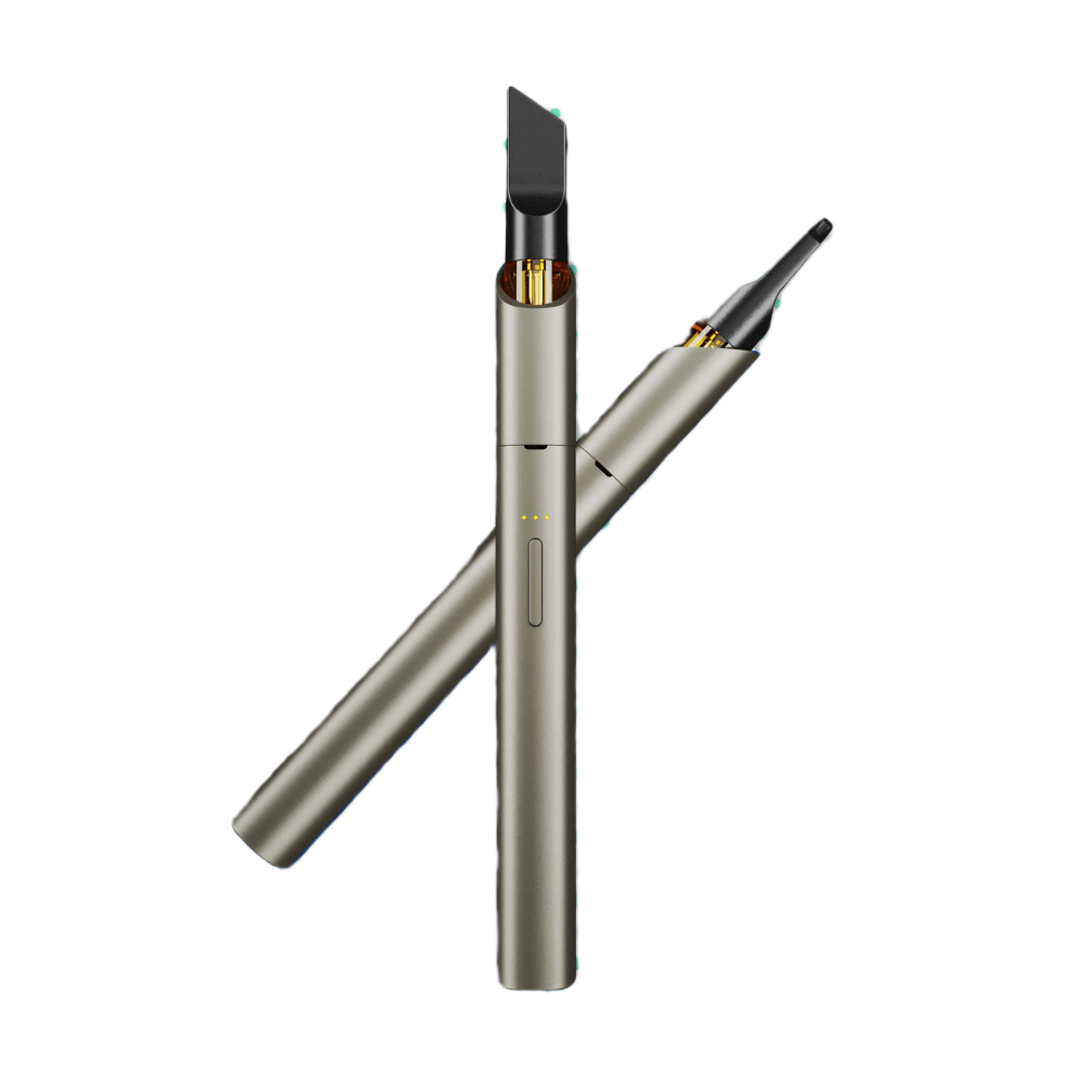 Vessel Vista Edge vape pen in sage with replaceable cartridge and battery