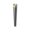 Vessel Cone Gunmetal pre-roll holder with gold-tone top